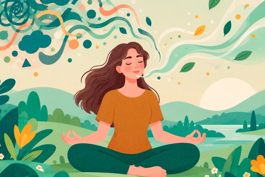 Cómo funciona la respiración durante la meditación